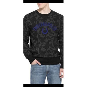 NFL Indianapolis Colts Men’s Sweatshirt Stealth Black Camouflage Size Large NWT